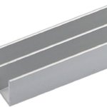 Profilo Doppia U cm.200 Alluminio Anodizzato Argento Opaco Varie Misure | AL.GO